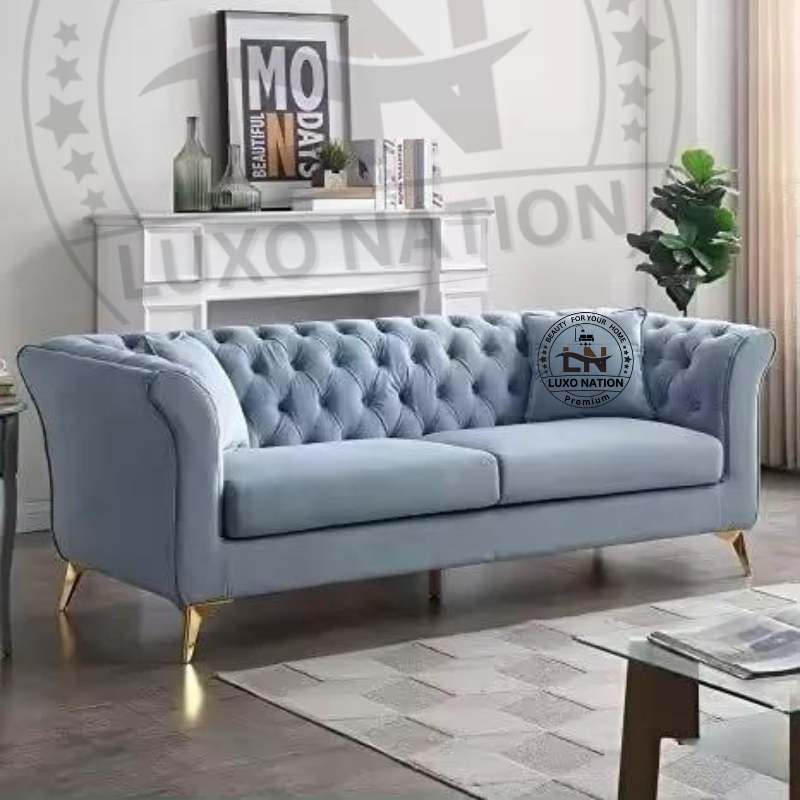 Luxo Nation Evoke Chesterfield Sofa:   Stylish Comfort for Every Space